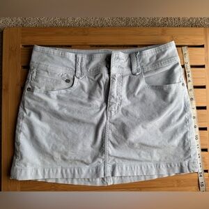American Eagle Outfitters Light Blue corduroy mini skirt